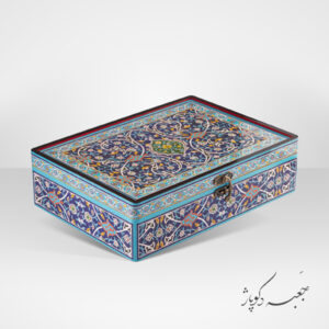 جعبه دکوپاژ طرح کاشی کاری کدm106