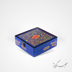 جعبه دکوپاژ طرح گل و مرغ کد c74