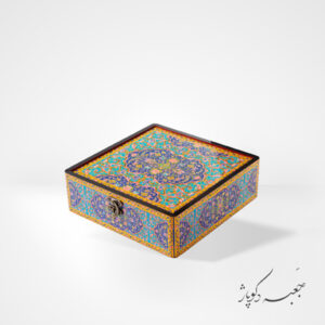 جعبه دکوپاژ طرح کاشی کاریc73