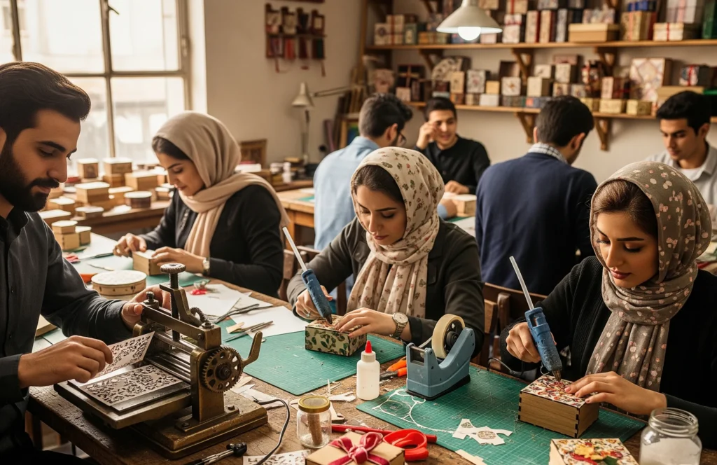 تولید جعبه جیر مخملی و گز در تهران